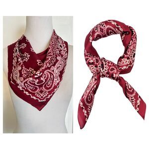 Los Angeles Boutique Satin Silk Like Scarf Headscarf Hair Scarf Beach Bandana